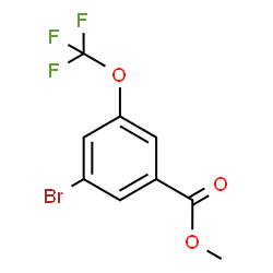 3-溴-5-(三氟甲氧基)苯甲酸甲酯结构式