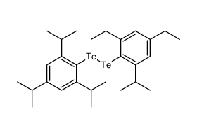 1,3,5-tri(propan-2-yl)-2-[[2,4,6-tri(propan-2-yl)phenyl]ditellanyl]benzene Structure