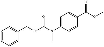 Methyl 4-(((benzyloxy)carbonyl)(methyl)amino)benzoate Structure
