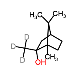 (-)-2-METHYL-D3-ISOBORNEOL结构式