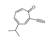 1,3,5-Cycloheptatriene-1-carbonitrile,3-isopropyl-7-oxo-(8CI) Structure