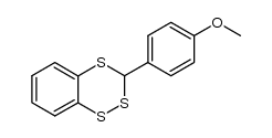 3-(4-methoxyphenyl)-1,2,4-benzotrithiin结构式