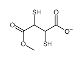 4-methoxy-4-oxo-2,3-bis(sulfanyl)butanoate结构式