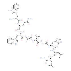 bombesin (6-14), D-Trp(6)-Leu(13)-psi(CH2NH)-Leu(14)- Structure