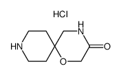 1-oxa-4,9-diazaspiro[5.5]undecan-3-one hydrochloride Structure