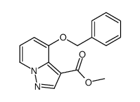 4-苄氧基吡唑并[1,5-a]吡啶-3-羧酸甲酯结构式