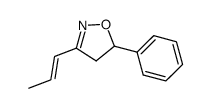 (E)-5-phenyl-3-(prop-1-en-1-yl)-4,5-dihydroisoxazole结构式