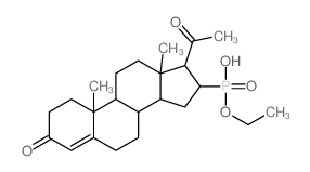 Phosphonic acid,(3,20-dioxopregn-4-en-16-yl)-, monoethyl ester (8CI) Structure