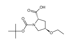 N-Boc-L-trans-4-ethoxyproline Structure