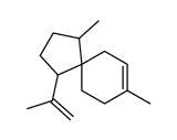 1,8-dimethyl-4-prop-1-en-2-ylspiro[4.5]dec-8-ene Structure