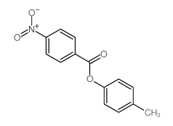 Benzoicacid, 4-nitro-, 4-methylphenyl ester Structure