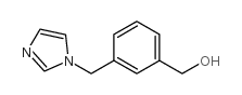 {3-[(1h-咪唑-1-基)甲基]苯基}甲醇结构式