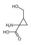 Cyclopropanecarboxylic acid, 1-amino-2-(hydroxymethyl)- (9CI)结构式