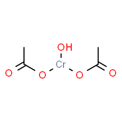 bis(acetato-O)hydroxychromium Structure
