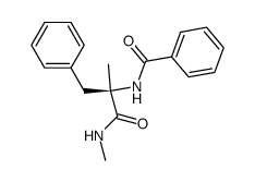 (R)-N-benzoyl-2-methyl-phenylalanine-methylamide Structure