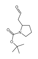 2-(2-氧代乙基)-1-吡咯烷羧酸-1,1-二甲基乙酯结构式