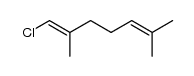 1-chloro-2,6-dimethyl-hepta-1,5-diene结构式