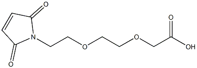 {2-[2-(2,5-二氧代-2,5-二氢-1H-吡咯-1-基)乙氧基]乙氧基}乙酸结构式