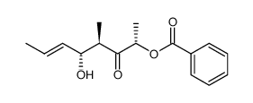 (2S,4R,5R,6E)-2-benzoyloxy-5-hydroxy-4-methyloct-6-en-3-one结构式