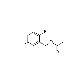 2-溴-5-氟苄基乙酸酯结构式