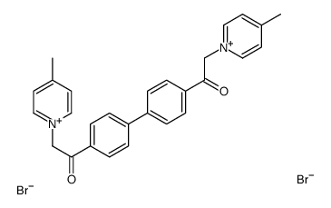 4-Picolinium, 1,1'-(4,4'-biphenylylenebis(2-oxoethylene))di-, dibromide Structure