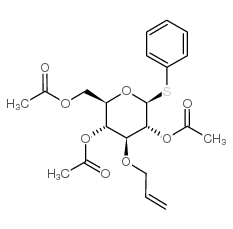 Phenyl 2,4,6-Tri-O-acetyl-3-O-allyl-1-thio-beta-D-glucopyranoside Structure