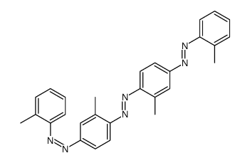 bis[2-methyl-4-[(2-methylphenyl)diazenyl]phenyl]diazene结构式