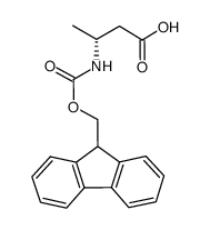 (R)-N-Fmoc-3-氨基丁酸结构式