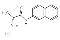 D-丙氨酸-βNA盐酸盐结构式