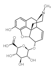 甲醇:水(1:1)测试标样(吗啡-6-Β-D-葡糖苷酸)结构式