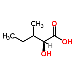 L-α-hydroxy-β-methylvaleric acid Structure
