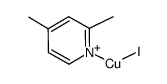 poly{(2,4-dimethylpyridine)iodocopper(I)} Structure