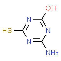 4-Amino-6-mercapto-1,3,5-triazin-2(5H)-one Structure