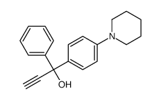 1-苯基-1-[4-(1-哌啶基)苯基]-2-丙炔-1-醇结构式