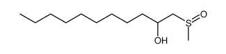 1-methanesulfinyl-undecan-2-ol结构式