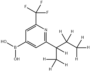 2-(sec-Butyl-d9)-6-trifluoromethylpyridine-4-boronic acid Structure