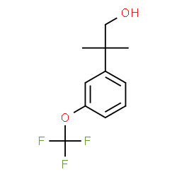 2-甲基-2-(3-(三氟甲氧基)苯基)丙醇结构式