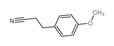 3-(4-甲氧基苯基)丙腈结构式