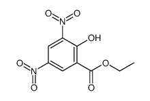 Benzoic acid, 2-hydroxy-3,5-dinitro-, ethyl ester结构式