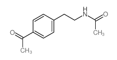 4-(2-(N-乙酰氨基)乙基)苯乙酮结构式