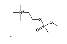 2-{[Ethoxy(methyl)phosphoryl]sulfanyl}-N,N,N-trimethylethanaminiu m iodide结构式