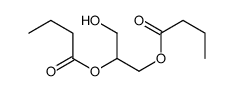 (2-butanoyloxy-3-hydroxypropyl) butanoate Structure