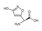 5-Isoxazoleaceticacid,-alpha--amino-2,3-dihydro-3-oxo-,(-alpha-S)-(9CI)结构式