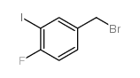 4-溴甲基-1-氟-2-碘苯结构式
