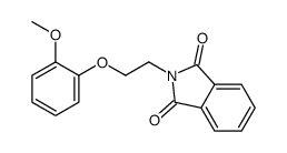 2-[2-(2-Methoxyphenoxy)ethyl]-1H-isoindole-1,3(2H)-dione结构式