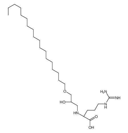 (2S)-5-(diaminomethylideneamino)-2-[(2-hydroxy-3-octadecoxypropyl)amino]pentanoic acid Structure