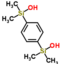 1,4-亚苯基双(二甲基硅醇)结构式