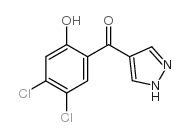 4-(4,5-dichloro-2-hydroxybenzoyl)pyrazole结构式
