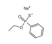 Na-O-Aethyl-phenylphosphonothionat结构式