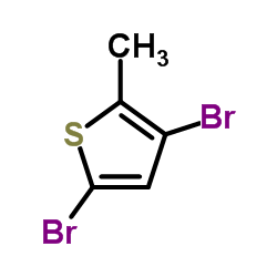 3,5-Dibromo-2-methylthiophene structure